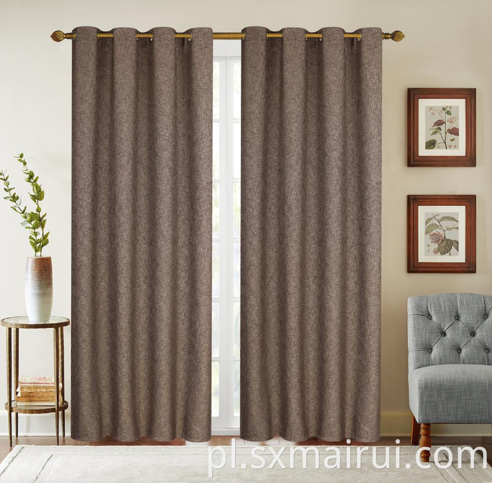 Imitation Iine Blackout Grommets Curtain